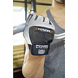 Перчатки для фитнеса и тяжелой атлетики Power System Fitness PS-2300 Grey/White M