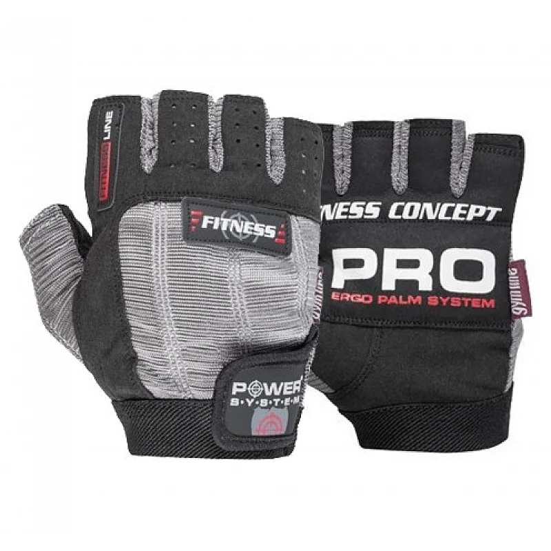Перчатки для фитнеса и тяжелой атлетики Power System Fitness PS-2300 Grey/Black S