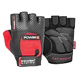 Перчатки для фитнеса и тяжелой атлетики Power System Power Plus PS-2500 Black/Red XS