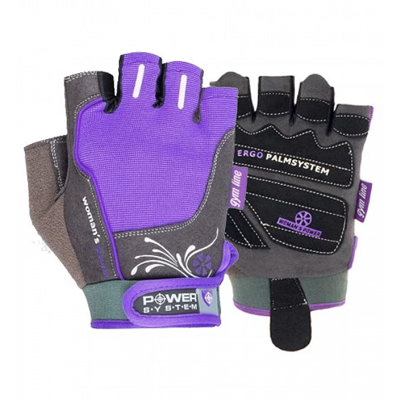 Перчатки для фитнеса и тяжелой атлетики Power System Woman’s Power PS-2570 женские Purple XS