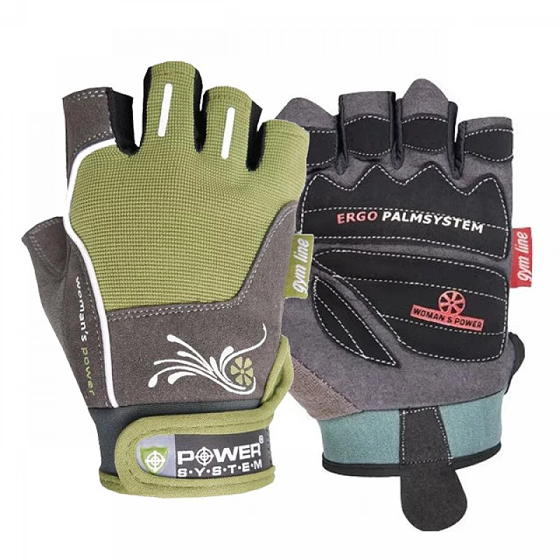 Перчатки для фитнеса и тяжелой атлетики Power System Woman’s Power PS-2570 женские Green XS