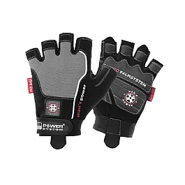 Перчатки для фитнеса и тяжелой атлетики Power System Man’s Power PS-2580 Black/Grey XS
