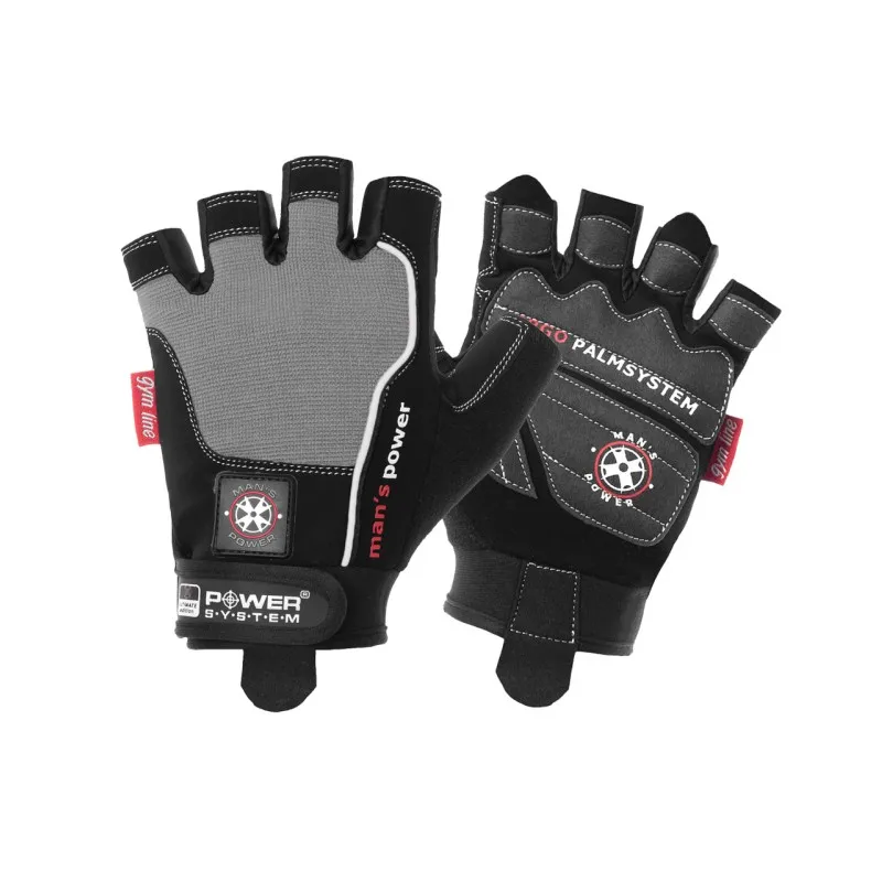 Перчатки для фитнеса и тяжелой атлетики Power System Man’s Power PS-2580 Black/Grey XS