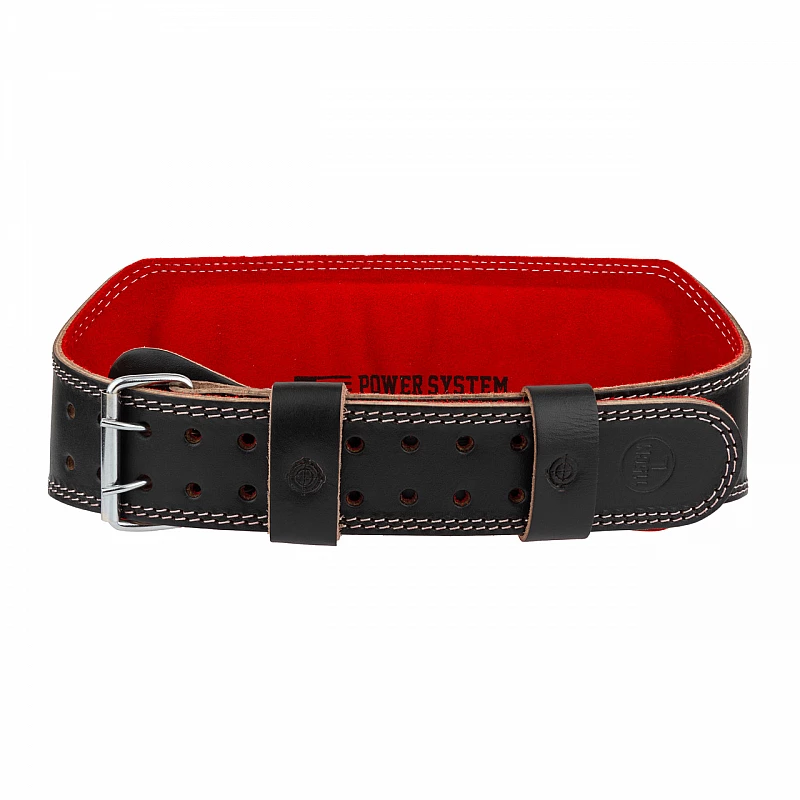 Пояс для тяжелой атлетики Power System Elite PS-3030 Black/Red S