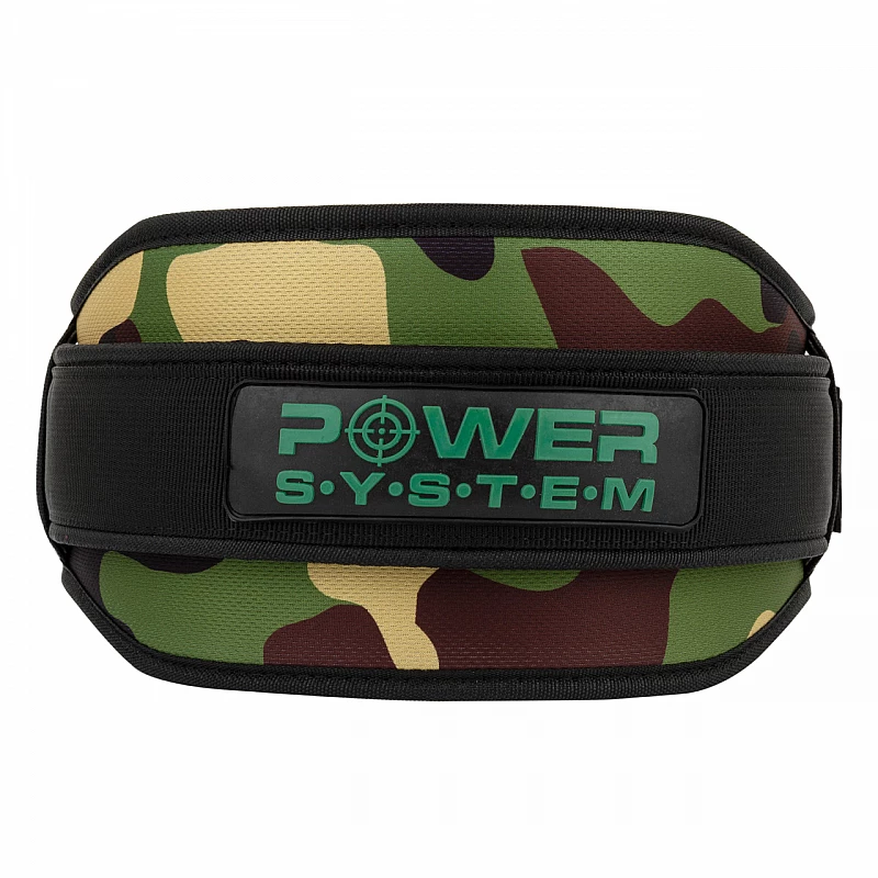 Неопреновый пояс для тяжелой атлетики Power System Predator PS-3220 Камуфляж L