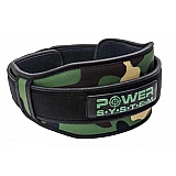 Неопреновый пояс для тяжелой атлетики Power System Predator PS-3220 Камуфляж L