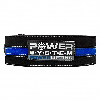 Пояс для пауэрлифтинга Power System Power Lifting PS-3800 Black / Blue Line M