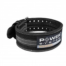 Пояс для пауэрлифтинга Power System Power Lifting PS-3800 Black/Grey Line  XL