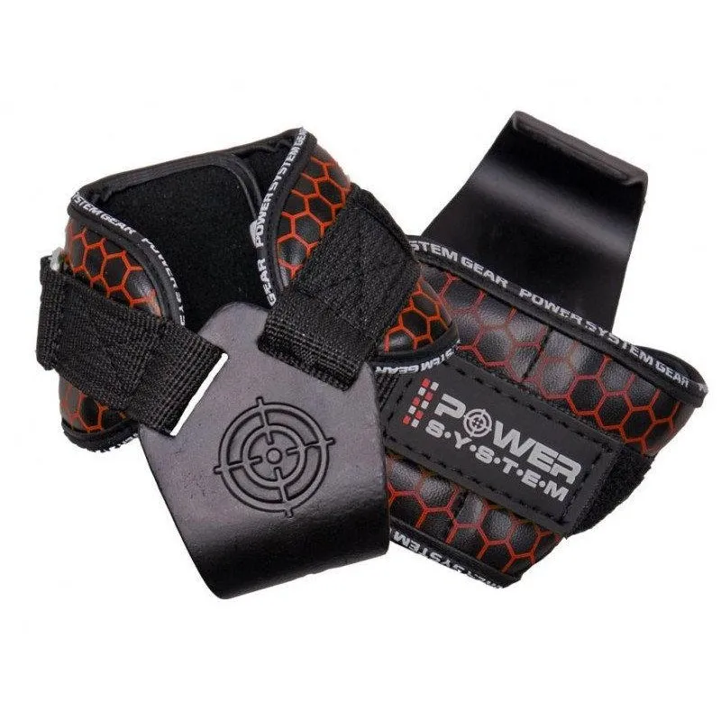 Крюки для тяги на запястья Power System Hooks V2 PS-3360 Black/Red XL