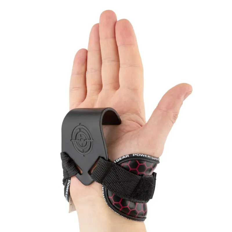 Крюки для тяги на запястья Power System Hooks V2 PS-3360 Black/Red XL