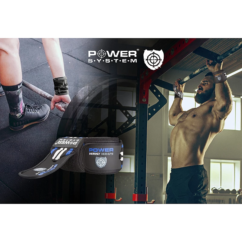 Кистевые бинты Power System Wrist Wraps PS-3500 Blue/Black