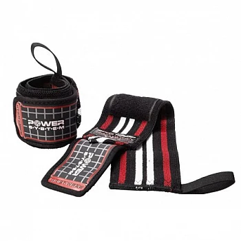 Кистевые бинты Power System Wrist Wraps PS-3500 Red/Black