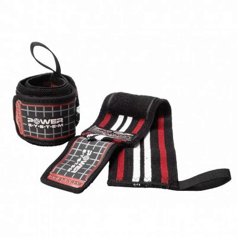 Кистевые бинты Power System Wrist Wraps PS-3500 Red/Black