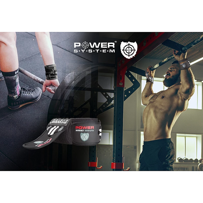 Кистевые бинты Power System Wrist Wraps PS-3500 Red/Black