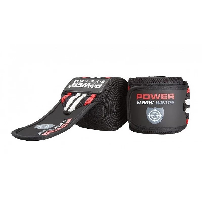 Локтевые бинты Power System Elbow Wraps PS-3600 Red/Black