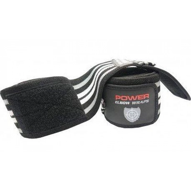 Локтевые бинты Power System Elbow Wraps PS-3600 Grey/Black