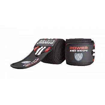 Бинты на колени Power System Knee Wraps PS-3700 Red/Black