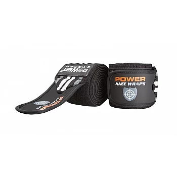 Бинты на колени Power System Knee Wraps PS-3700 Grey/Black