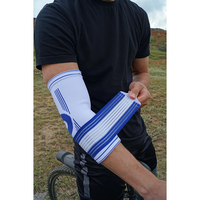 Налокотник спортивный Power System Elbow Support Pro PS-6007 White/Blue S/M