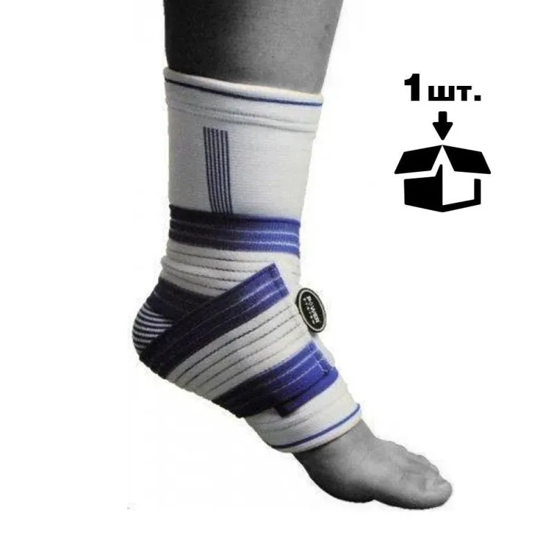 Спортивный бандаж на голеностоп Power System Ankle Support Pro PS-6009 Blue/White L/XL