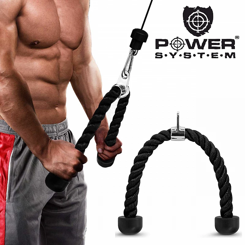Канат для трицепса с двойным хватом Power System Triceps Rope PS-4041
