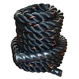 Канат для кроссфита Power System Battle Rope PS-4047 Black/Orange