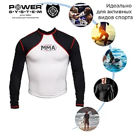 Рашгард для MMA Power System 008 Combat M White/Black