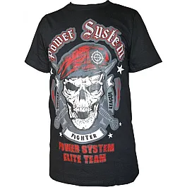 Футболка для фитнеса и бодибилдинга Power System PS-8003 Baretta Black M