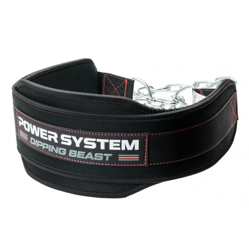 Пояс для отягощений Power System Dipping Beast PS-3860 Black/Red