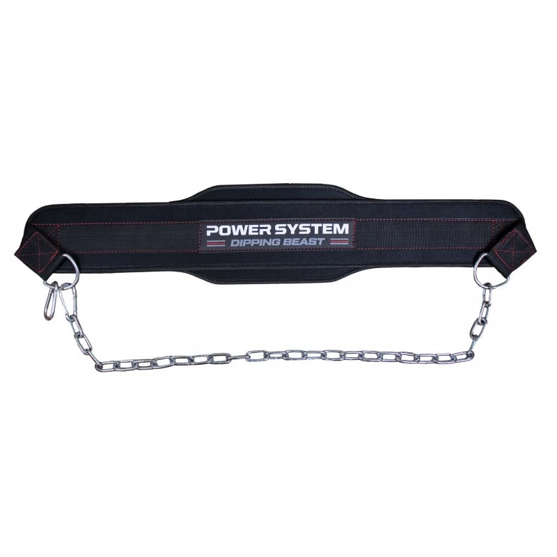 Пояс для отягощений Power System Dipping Beast PS-3860 Black/Red