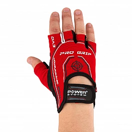 Перчатки для фитнеса и тяжелой атлетики Power System Pro Grip EVO PS-2250E Red L
