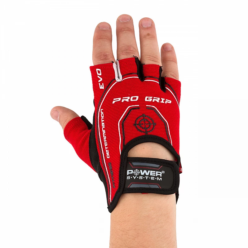 Перчатки для фитнеса и тяжелой атлетики Power System Pro Grip EVO PS-2250E Red L