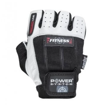 Перчатки для фитнеса и тяжелой атлетики Power System Fitness PS-2300 Black/White M