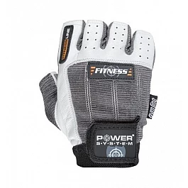 Перчатки для фитнеса и тяжелой атлетики Power System Fitness PS-2300 Grey/White S