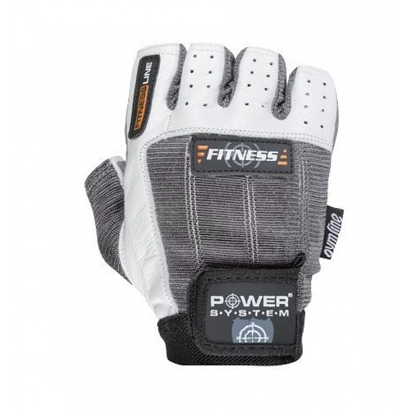 Перчатки для фитнеса и тяжелой атлетики Power System Fitness PS-2300 Grey/White L