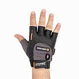 Перчатки для фитнеса и тяжелой атлетики Power System Power Plus PS-2500 Black/Grey XXL