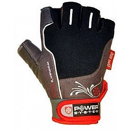 Перчатки для фитнеса и тяжелой атлетики Power System Woman’s Power PS-2570 женские Black/Red M