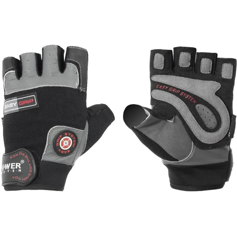 Перчатки для фитнеса и тяжелой атлетики Power System Easy Grip PS-2670 Black/Grey S