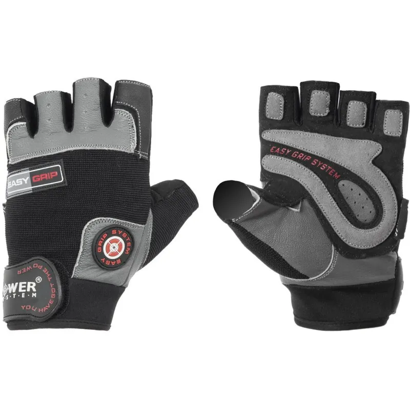 Перчатки для фитнеса и тяжелой атлетики Power System Easy Grip PS-2670 Black/Grey XL