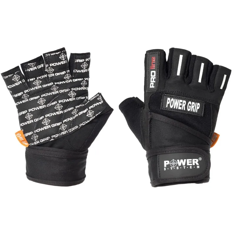 Перчатки для фитнеса и тяжелой атлетики Power System Power Grip PS-2800 Black XS