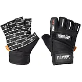 Перчатки для фитнеса и тяжелой атлетики Power System Power Grip PS-2800 Black S