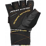 Перчатки для фитнеса и тяжелой атлетики Power System Ultimate Motivation PS-2810 Black Yellow Line S