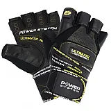 Перчатки для фитнеса и тяжелой атлетики Power System Ultimate Motivation PS-2810 Black Yellow Line L