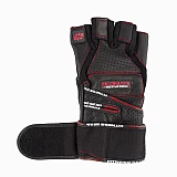 Перчатки для фитнеса и тяжелой атлетики Power System Ultimate Motivation PS-2810 Black Red Line XL