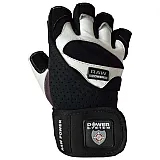 Перчатки для фитнеса и тяжелой атлетики Power System Raw Power PS-2850 Black/White S