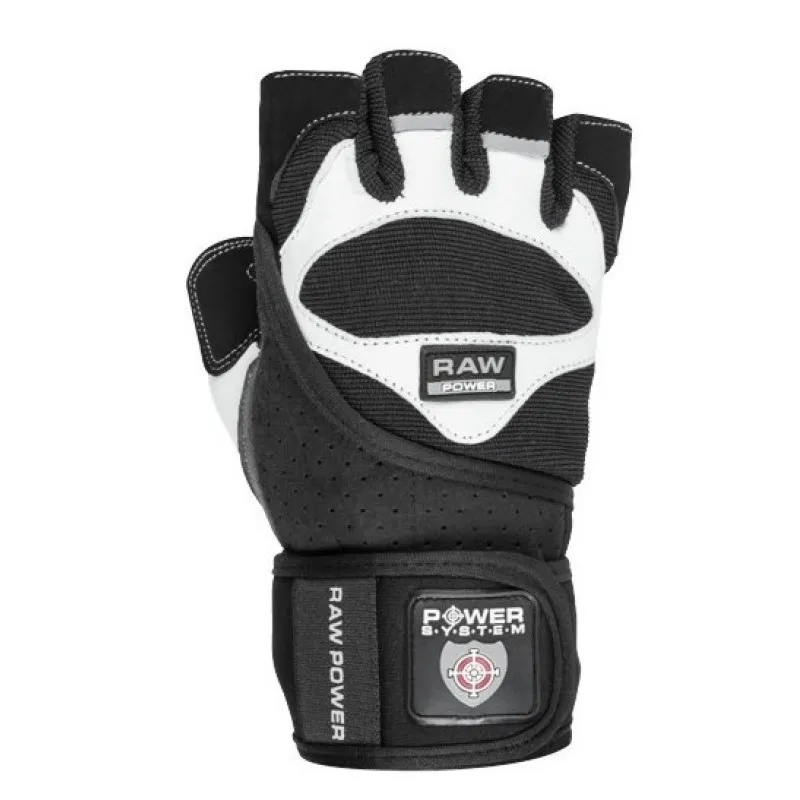 Перчатки для фитнеса и тяжелой атлетики Power System Raw Power PS-2850 Black/White M