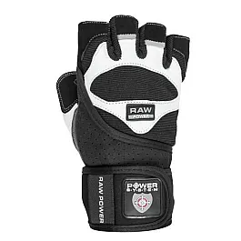 Перчатки для фитнеса и тяжелой атлетики Power System Raw Power PS-2850 Black/White XL