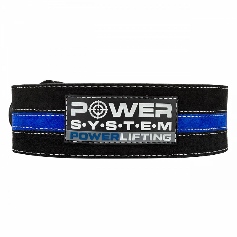 Пояс для пауэрлифтинга Power System Power Lifting PS-3800 Black/Blue Line  L