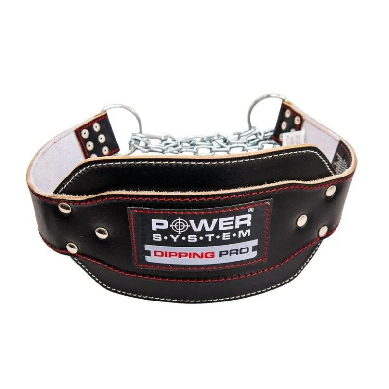 Пояс для отягощений Power System Dipping Pro PS-3820 Black Red Line