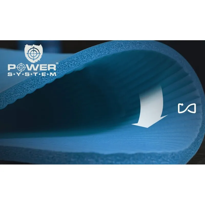 Коврик для йоги и фитнеса Power System PS-4017 Fitness-Yoga Mat Blue